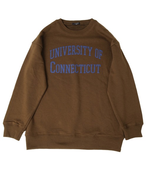 GLAZOS（グラソス）の「裏毛・ドロップショルダーアソートプリントトレーナー（スウェット・キッズ・オフホワイト/ライトグリーン/ブラック/ネイビー/グレー/グリーン/ベージュ/マスタード/ブラウン/サックスブルー・160cm/170cm/150cm/130cm/140cm）」の14枚目の写真