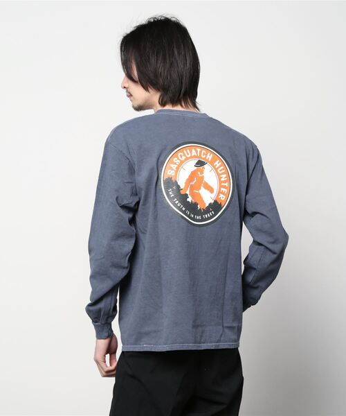 KAVU(カブー)の「KAVU/カブー SASQUATCH HUNTER L/S TEE/サスクワッチハンターティー(Tシャツ/カットソー・メンズ・レッド/アイボリー/グレー/ネイビー/イエロー・X-LARGE/MEDIUM/LARGE)」の11枚目の写真