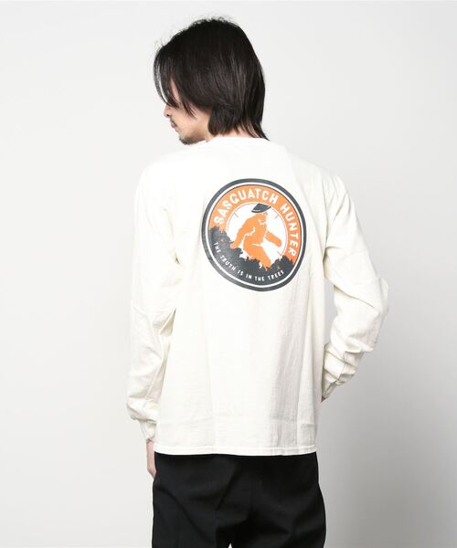 KAVU(カブー)の「KAVU/カブー SASQUATCH HUNTER L/S TEE/サスクワッチハンターティー(Tシャツ/カットソー・メンズ・レッド/アイボリー/グレー/ネイビー/イエロー・X-LARGE/MEDIUM/LARGE)」の7枚目の写真