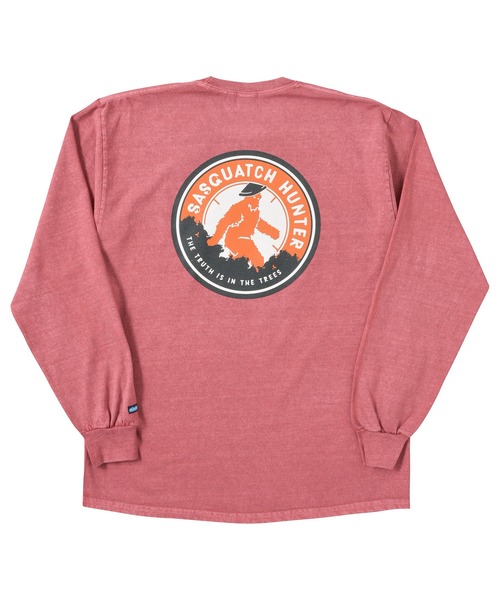 KAVU(カブー)の「KAVU/カブー SASQUATCH HUNTER L/S TEE/サスクワッチハンターティー(Tシャツ/カットソー・メンズ・レッド/アイボリー/グレー/ネイビー/イエロー・X-LARGE/MEDIUM/LARGE)」の1枚目の写真