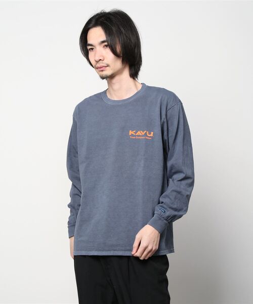 KAVU(カブー)の「KAVU/カブー SASQUATCH HUNTER L/S TEE/サスクワッチハンターティー(Tシャツ/カットソー・メンズ・レッド/アイボリー/グレー/ネイビー/イエロー・X-LARGE/MEDIUM/LARGE)」の9枚目の写真