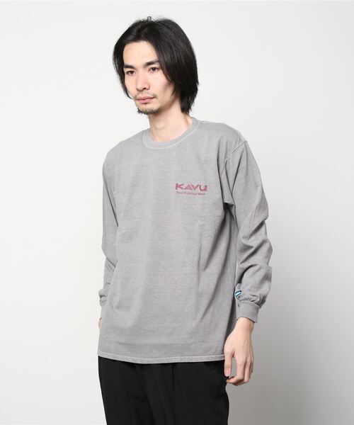 KAVU(カブー)の「KAVU/カブー SASQUATCH HUNTER L/S TEE/サスクワッチハンターティー(Tシャツ/カットソー・メンズ・レッド/アイボリー/グレー/ネイビー/イエロー・X-LARGE/MEDIUM/LARGE)」の12枚目の写真