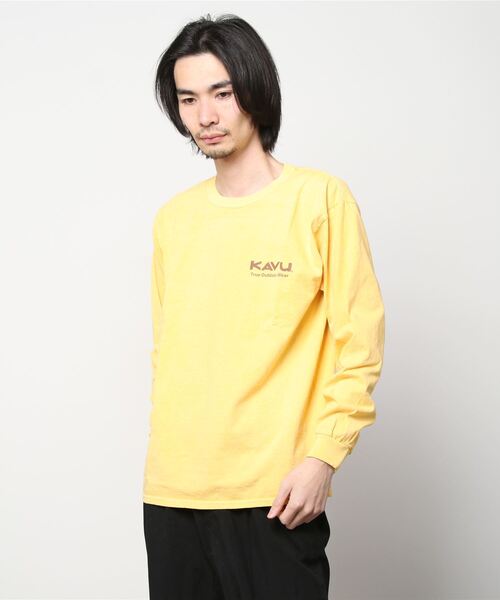 KAVU(カブー)の「KAVU/カブー SASQUATCH HUNTER L/S TEE/サスクワッチハンターティー(Tシャツ/カットソー・メンズ・レッド/アイボリー/グレー/ネイビー/イエロー・X-LARGE/MEDIUM/LARGE)」の16枚目の写真