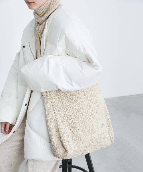 select MOCA（セレクトモカ）の「キルティングスクエアショルダーバッグ（ショルダーバッグ・レディース・ブラック/アイボリー・FREE）」の16枚目の写真