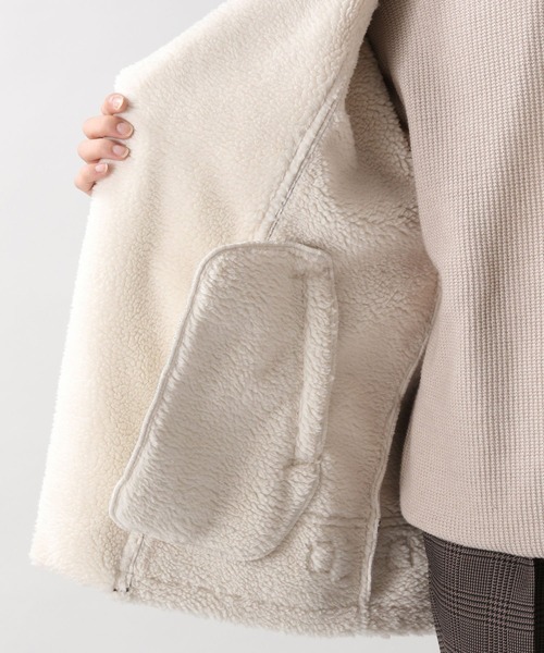 RAGEBLUE（レイジブルー）の「ムートンタッチ/ボアダブルライダースジャケット/227945（ライダースジャケット・メンズ・ブラック/ブラウン・SMALL/MEDIUM/LARGE）」の20枚目の写真