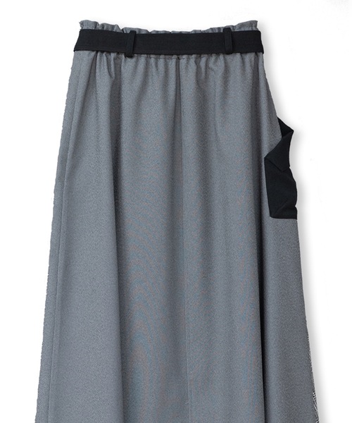 La SRIC（ラスリック）の「La SRIC / アシメチェックフレアSK（スカート・レディース・ブラック/グレー・38）」の11枚目の写真