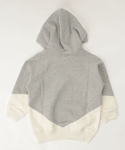 GAP(ギャップ)の「カラーブロック GAPロゴ パーカー (キッズ)(パーカー・キッズ・グレー/ブルー・XS/S/M/L/XL/XXL)」の3枚目の写真