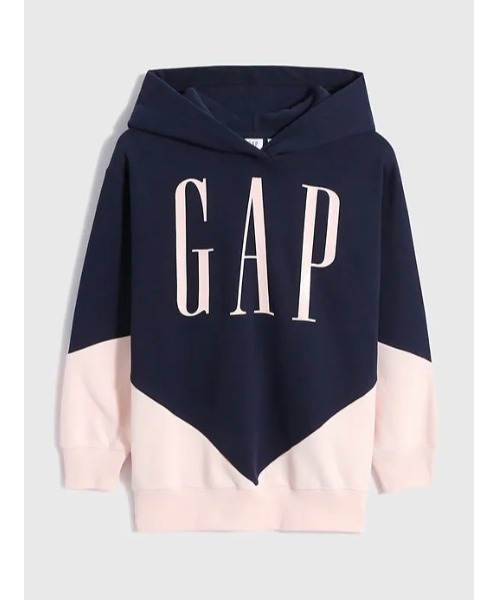 GAP(ギャップ)の「カラーブロック GAPロゴ パーカー (キッズ)(パーカー・キッズ・グレー/ブルー・XS/S/M/L/XL/XXL)」の4枚目の写真