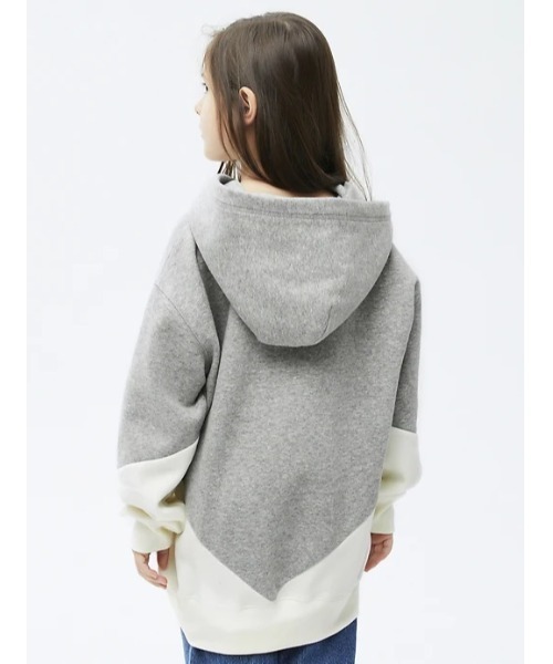GAP(ギャップ)の「カラーブロック GAPロゴ パーカー (キッズ)(パーカー・キッズ・グレー/ブルー・XS/S/M/L/XL/XXL)」の8枚目の写真