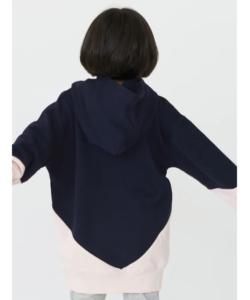GAP(ギャップ)の「カラーブロック GAPロゴ パーカー (キッズ)(パーカー・キッズ・グレー/ブルー・XS/S/M/L/XL/XXL)」の7枚目の写真