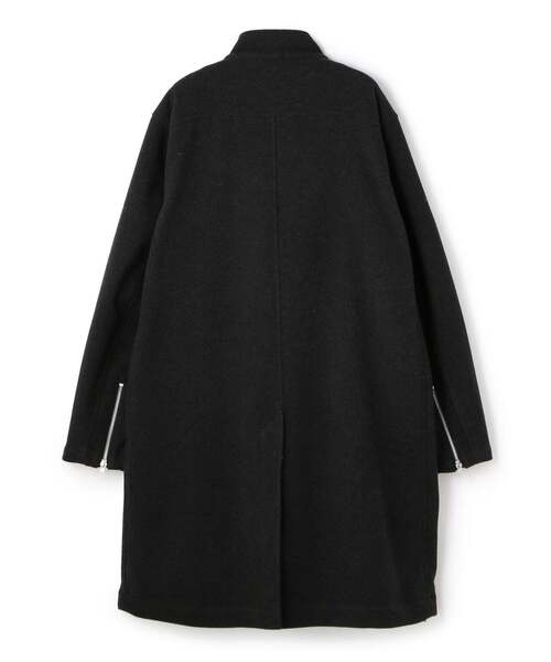 schott（ショット）の「Schott/ショット/WOOL MILITARY COAT/ウールミリタリーコート（ステンカラーコート・メンズ・ブラック/オリーブ・MEDIUM/LARGE/X-LARGE/FREE）」の2枚目の写真