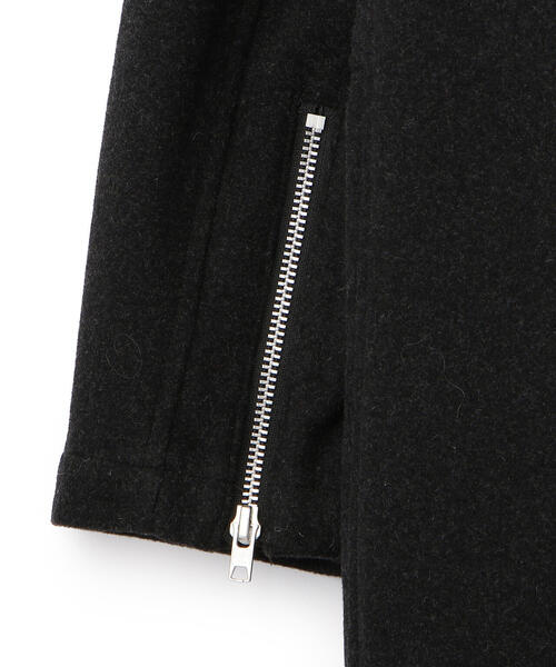 schott（ショット）の「Schott/ショット/WOOL MILITARY COAT/ウールミリタリーコート（ステンカラーコート・メンズ・ブラック/オリーブ・MEDIUM/LARGE/X-LARGE/FREE）」の9枚目の写真