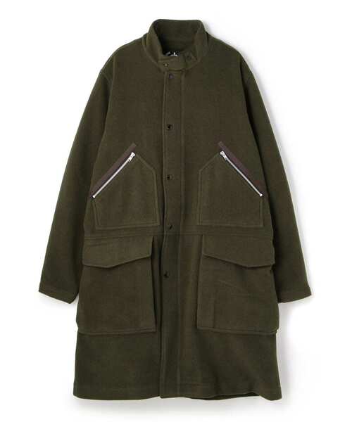 schott（ショット）の「Schott/ショット/WOOL MILITARY COAT/ウールミリタリーコート（ステンカラーコート・メンズ・ブラック/オリーブ・MEDIUM/LARGE/X-LARGE/FREE）」の12枚目の写真