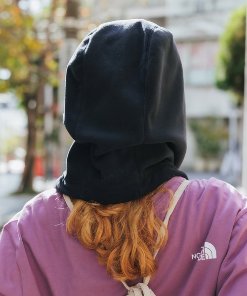 WILD THINGS(ワイルドシングス)の「WILDTHINGS / ワイルドシングス POLARTEC WIND NECK HOODY ポーラテックネックフーディー フリース(ネックウォーマー/スヌード・メンズ・ブラック/グレー/オリーブドラブ・FREE)」の18枚目の写真