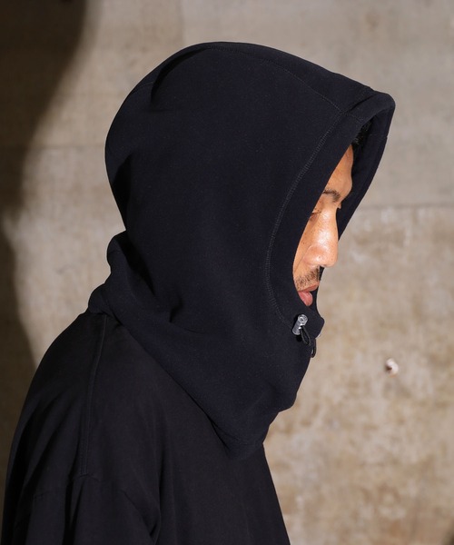 WILD THINGS(ワイルドシングス)の「WILDTHINGS / ワイルドシングス POLARTEC WIND NECK HOODY ポーラテックネックフーディー フリース(ネックウォーマー/スヌード・メンズ・ブラック/グレー/オリーブドラブ・FREE)」の19枚目の写真