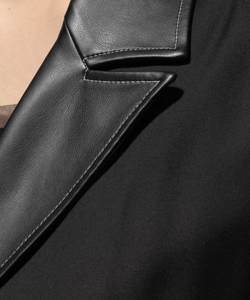 HARE（ハレ）の「【WEB限定】ハイショクステッチオールインワン(HARE)（つなぎ/オールインワン・レディース・ブラック/グリーン・FREE）」の5枚目の写真