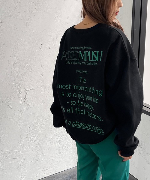 apres jour mignon(アプレジュールミニョン)の「アソートスウェット2【ZOZOTOWN限定アイテム】(スウェット・レディース・ブラック/ダークグリーン/オフホワイト/グリーン/アイボリー/その他/ボルドー/マスタード/ブラック系その他/ナチュラル・X-LARGE/フリー)」の4枚目の写真