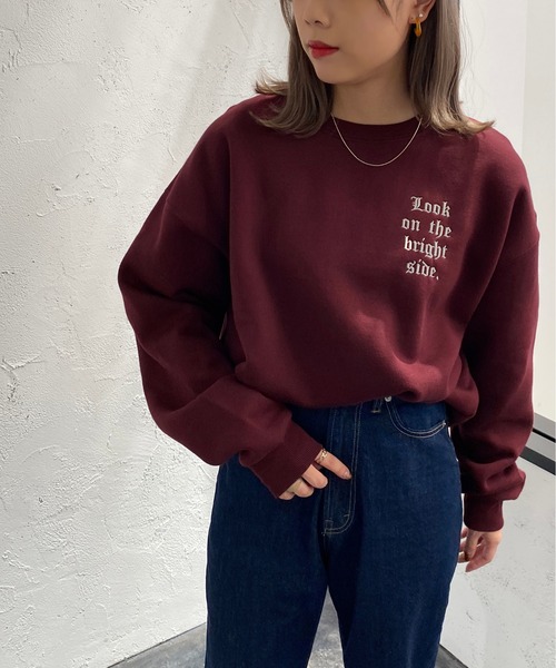 apres jour mignon(アプレジュールミニョン)の「アソートスウェット2【ZOZOTOWN限定アイテム】(スウェット・レディース・ブラック/ダークグリーン/オフホワイト/グリーン/アイボリー/その他/ボルドー/マスタード/ブラック系その他/ナチュラル・X-LARGE/フリー)」の9枚目の写真