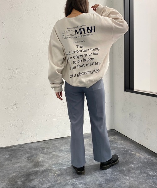 apres jour mignon(アプレジュールミニョン)の「アソートスウェット2【ZOZOTOWN限定アイテム】(スウェット・レディース・ブラック/ダークグリーン/オフホワイト/グリーン/アイボリー/その他/ボルドー/マスタード/ブラック系その他/ナチュラル・X-LARGE/フリー)」の15枚目の写真