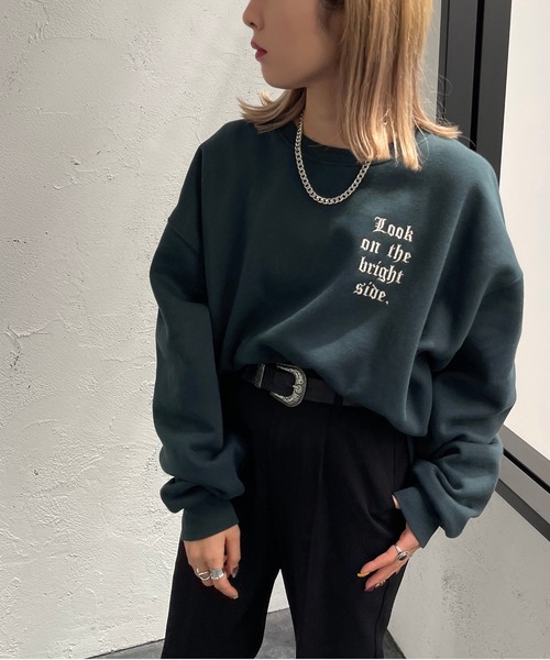 apres jour mignon(アプレジュールミニョン)の「アソートスウェット2【ZOZOTOWN限定アイテム】(スウェット・レディース・ブラック/ダークグリーン/オフホワイト/グリーン/アイボリー/その他/ボルドー/マスタード/ブラック系その他/ナチュラル・X-LARGE/フリー)」の18枚目の写真