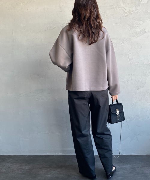 Champion（チャンピオン）の「[Champion/チャンピオン] ダンボールニット スナップボタンノーカラーカーディガン（カーディガン/ボレロ・レディース・ヘザーグレー/サンドベージュ/ブラック・M）」の21枚目の写真