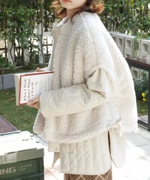 Mayree | 【Mayree】コクーンボアベスト×キルトジャケット セット 2021AW(ミリタリージャケット)