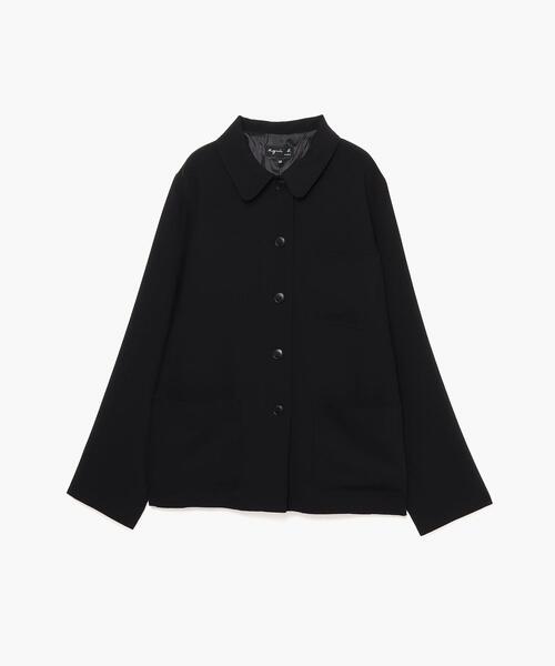 ジャケット・アウター agnes.b. / Stand collar coat agnes b. Metal Button Stand Collar Napoleon jacket Black 36 (K-152093)