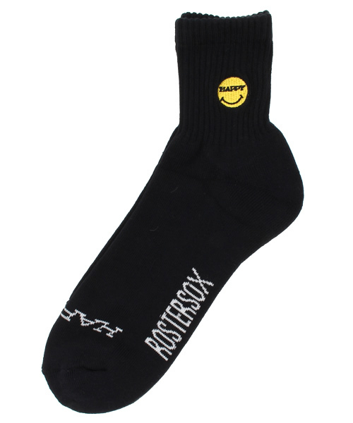 ROSTER SOX（ロスターソックス）の「ROSTER / HAPPY アンクル ソックス（ソックス/靴下・メンズ・ホワイト/ブラック/ネイビー・ONE SIZE）」の3枚目の写真