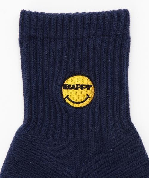 ROSTER SOX（ロスターソックス）の「ROSTER / HAPPY アンクル ソックス（ソックス/靴下・メンズ・ホワイト/ブラック/ネイビー・ONE SIZE）」の10枚目の写真