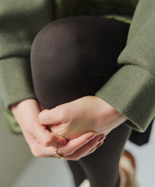 KOBE LETTUCE（コウベレタス）の「選べる2タイプ 裏起毛タイツ&レギンス（タイツ/ストッキング・レディース・チャコールグレー/ブラウン系/ブラウン/ブラック系/ブラック/グレー系・L/MEDIUM/M/LARGE）」の14枚目の写真