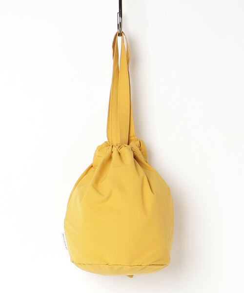 PR01.(ピーアールワン)の「「N/ordinary」W DRAW STRING POUCH(ドラムバッグ・メンズ・ベージュ/イエロー/パープル/ブラック/カーキ/レオパード・FREE)」の8枚目の写真