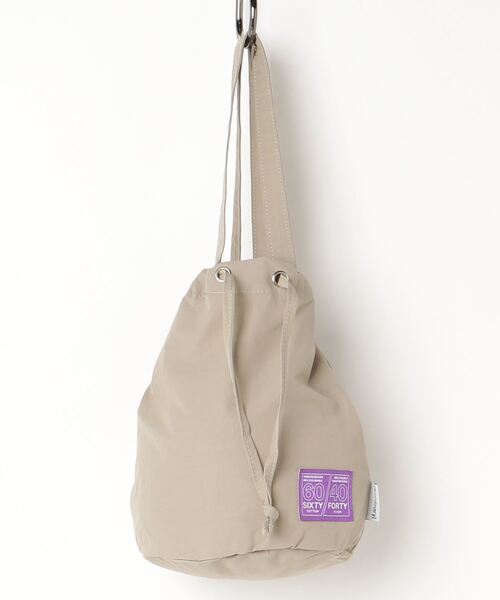 PR01.(ピーアールワン)の「「N/ordinary」W DRAW STRING POUCH(ドラムバッグ・メンズ・ベージュ/イエロー/パープル/ブラック/カーキ/レオパード・FREE)」の12枚目の写真