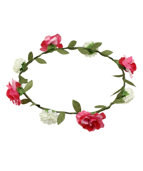 WEGO（ウィゴー）の「WEGO/フラワークラウン（ヘアバンド・レディース・サックスブルー/パープル/ピンク/オレンジ・FREE）」の3枚目の写真