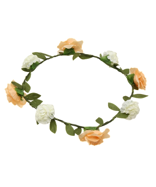 WEGO（ウィゴー）の「WEGO/フラワークラウン（ヘアバンド・レディース・サックスブルー/パープル/ピンク/オレンジ・FREE）」の4枚目の写真