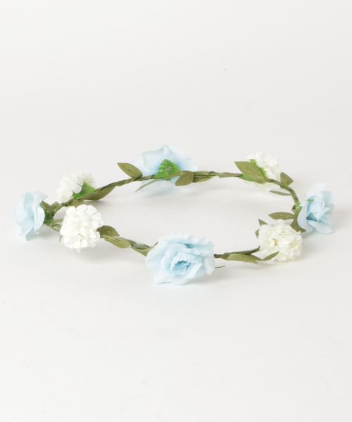 WEGO（ウィゴー）の「WEGO/フラワークラウン（ヘアバンド・レディース・サックスブルー/パープル/ピンク/オレンジ・FREE）」の6枚目の写真