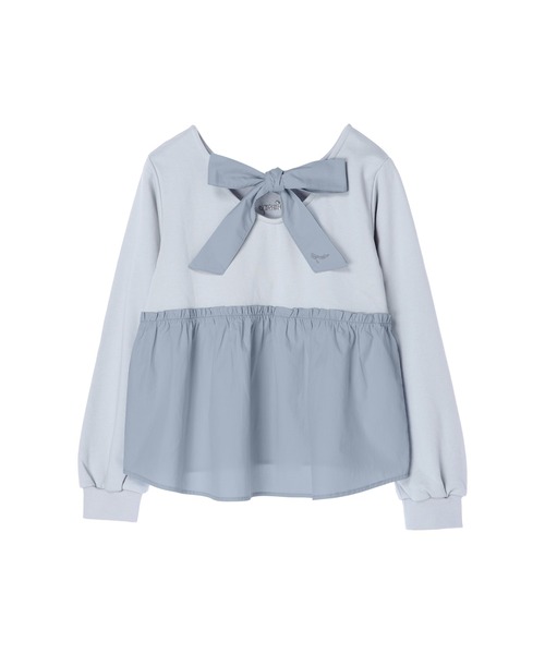 Maison de FLEUR（メゾンドフルール）の「Cinderella/スウェットプルオーバー（Tシャツ/カットソー・レディース・サックスブルー・FREE）」の8枚目の写真