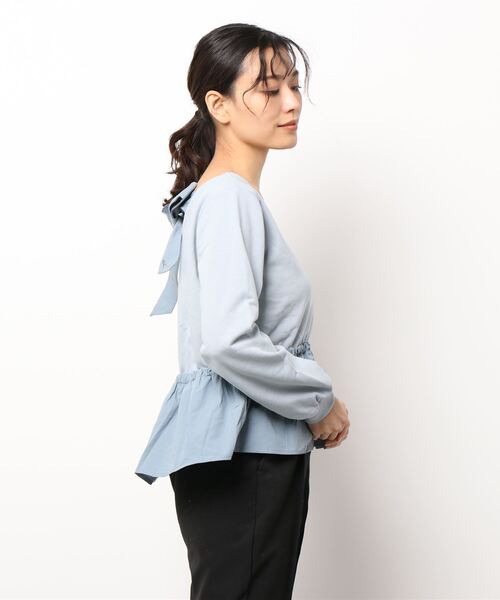 Maison de FLEUR（メゾンドフルール）の「Cinderella/スウェットプルオーバー（Tシャツ/カットソー・レディース・サックスブルー・FREE）」の11枚目の写真