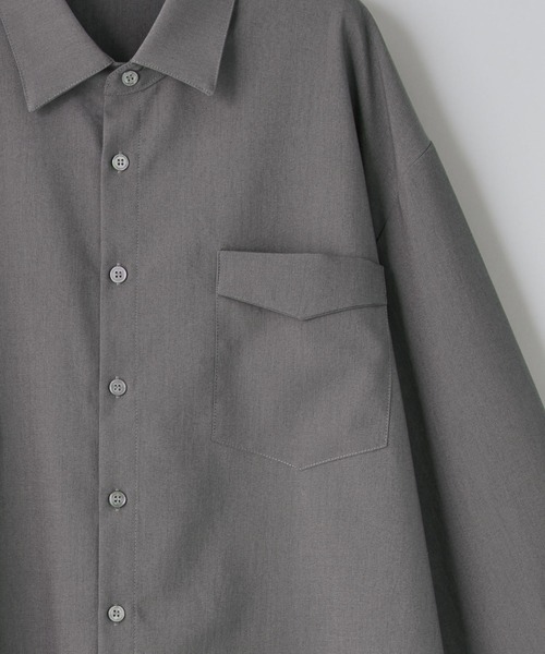 anown（アノン）の「2wayスリーブレギュラーカラーシャツ【ファッションインフルエンサーKuma×anown限定コラボ】（シャツ/ブラウス・メンズ・アイボリー/チャコール/ネイビー/ブラウン・S/M）」の10枚目の写真