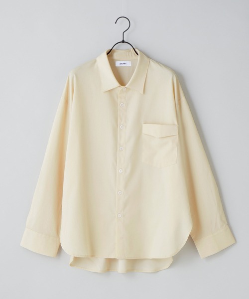 anown（アノン）の「2wayスリーブレギュラーカラーシャツ【ファッションインフルエンサーKuma×anown限定コラボ】（シャツ/ブラウス・メンズ・アイボリー/チャコール/ネイビー/ブラウン・S/M）」の5枚目の写真