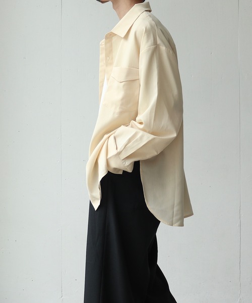 anown（アノン）の「2wayスリーブレギュラーカラーシャツ【ファッションインフルエンサーKuma×anown限定コラボ】（シャツ/ブラウス・メンズ・アイボリー/チャコール/ネイビー/ブラウン・S/M）」の16枚目の写真