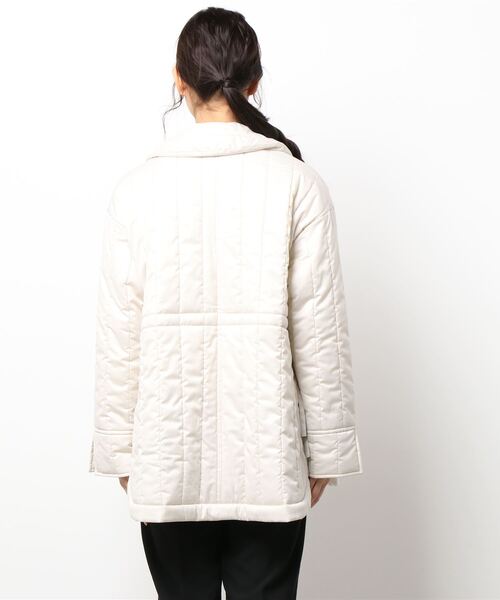 PUBLIC TOKYO(パブリックトウキョウ)の「パデッドキルトショートコート(ダウンジャケット/コート・レディース・ブラック/ベージュ・FREE)」の16枚目の写真