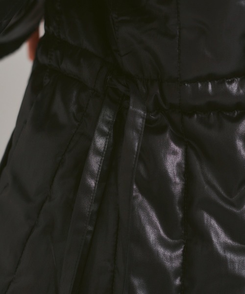 PUBLIC TOKYO(パブリックトウキョウ)の「パデッドキルトショートコート(ダウンジャケット/コート・レディース・ブラック/ベージュ・FREE)」の17枚目の写真