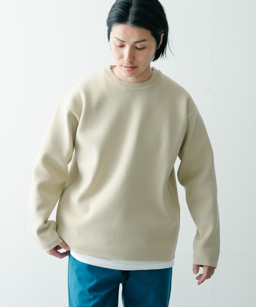 ITEMS URBANRESEARCH(アイテムズ アーバンリサーチ)の「ウォッシャブルエアリークルーニットアンサンブル(セットアイテム)(ニット/セーター・メンズ・グリーン/ブラック/ベージュ/ブルー・LARGE/MEDIUM)」の7枚目の写真