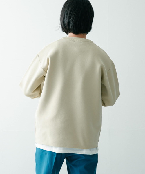 ITEMS URBANRESEARCH(アイテムズ アーバンリサーチ)の「ウォッシャブルエアリークルーニットアンサンブル(セットアイテム)(ニット/セーター・メンズ・グリーン/ブラック/ベージュ/ブルー・LARGE/MEDIUM)」の10枚目の写真