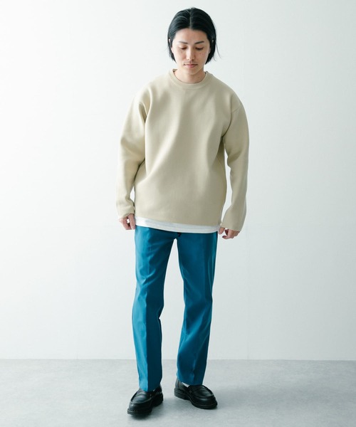 ITEMS URBANRESEARCH(アイテムズ アーバンリサーチ)の「ウォッシャブルエアリークルーニットアンサンブル(セットアイテム)(ニット/セーター・メンズ・グリーン/ブラック/ベージュ/ブルー・LARGE/MEDIUM)」の12枚目の写真