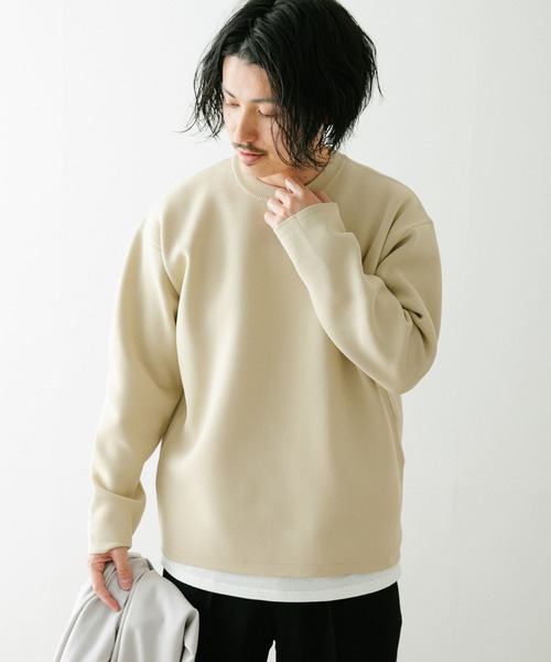 ITEMS URBANRESEARCH(アイテムズ アーバンリサーチ)の「ウォッシャブルエアリークルーニットアンサンブル(セットアイテム)(ニット/セーター・メンズ・グリーン/ブラック/ベージュ/ブルー・LARGE/MEDIUM)」の18枚目の写真