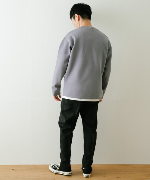 ITEMS URBANRESEARCH(アイテムズ アーバンリサーチ)の「ウォッシャブルエアリークルーニットアンサンブル(セットアイテム)(ニット/セーター・メンズ・グリーン/ブラック/ベージュ/ブルー・LARGE/MEDIUM)」の19枚目の写真