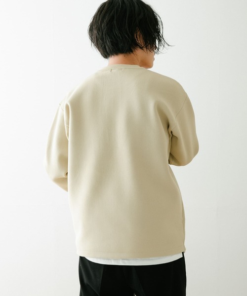 ITEMS URBANRESEARCH(アイテムズ アーバンリサーチ)の「ウォッシャブルエアリークルーニットアンサンブル(セットアイテム)(ニット/セーター・メンズ・グリーン/ブラック/ベージュ/ブルー・LARGE/MEDIUM)」の20枚目の写真