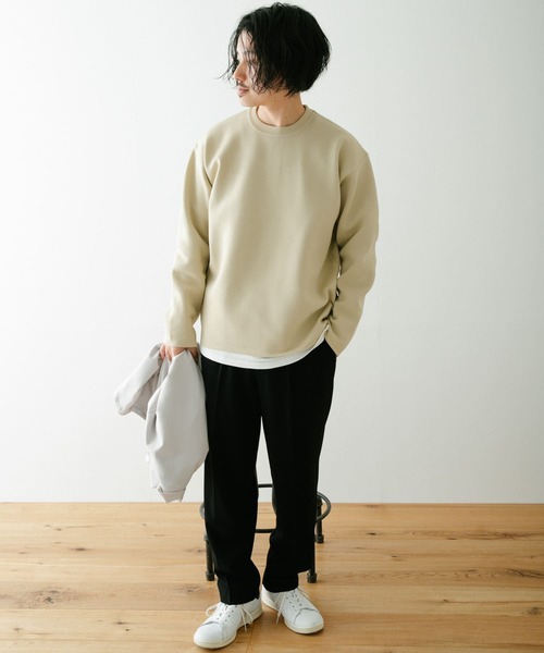 ITEMS URBANRESEARCH(アイテムズ アーバンリサーチ)の「ウォッシャブルエアリークルーニットアンサンブル(セットアイテム)(ニット/セーター・メンズ・グリーン/ブラック/ベージュ/ブルー・LARGE/MEDIUM)」の21枚目の写真