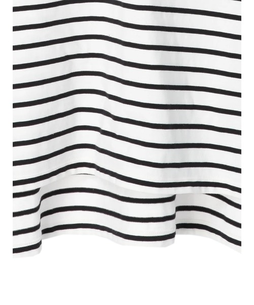 earth music&ecology(アースミュージックアンドエコロジー)の「ボーダーフードプルオーバー*(パーカー・レディース・ブラック/ライム/モカ・FREE)」の20枚目の写真